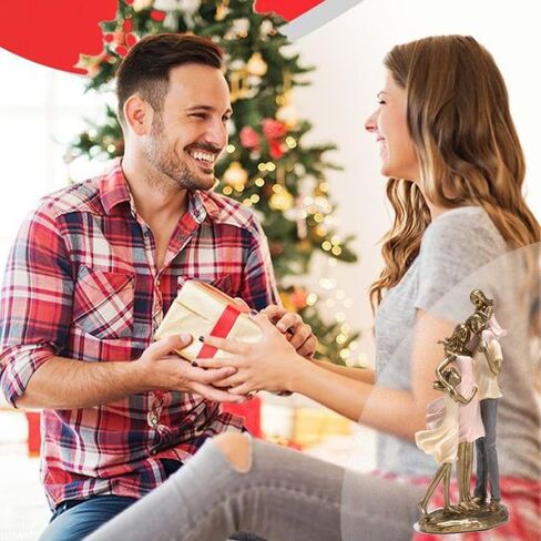 Family of 4 Figurines, Parents and Kids Statues, Gifts for Family, Resin Ornament Sculpture Craft for Home Bedroom Living Room Tabletop Decor (Embrace) in Saudi Arabia