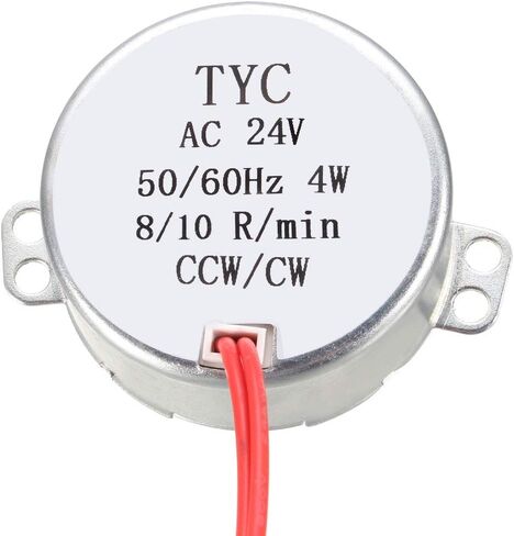 uxcell Synchronous Motor AC 24V 4-5RMP 50-60Hz 4W Double Flat Shaft CW/CCW in Kuwait