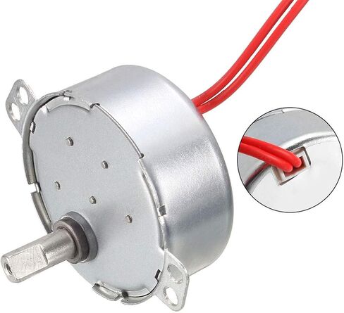 uxcell Synchronous Motor AC 24V 4-5RMP 50-60Hz 4W Double Flat Shaft CW/CCW in Kuwait