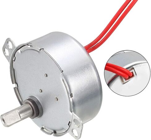uxcell Synchronous Motor AC 24V 4-5RMP 50-60Hz 4W Double Flat Shaft CW/CCW in Kuwait