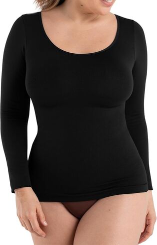 SHAPERMINT Cami Shaper, Womens Long Sleeve T Shirts, Long Sleeve Tops for Women, Compression Shirt Women Long Sleeve Tops in Kuwait