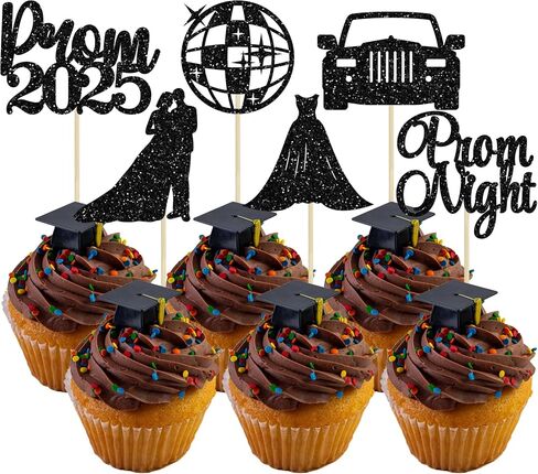 Ephlyn 24pcs 2025 Capcake Capcake Topcake Topbers Chocolate Decoration Mini Capuation Cap Decor in Saudi Arabia