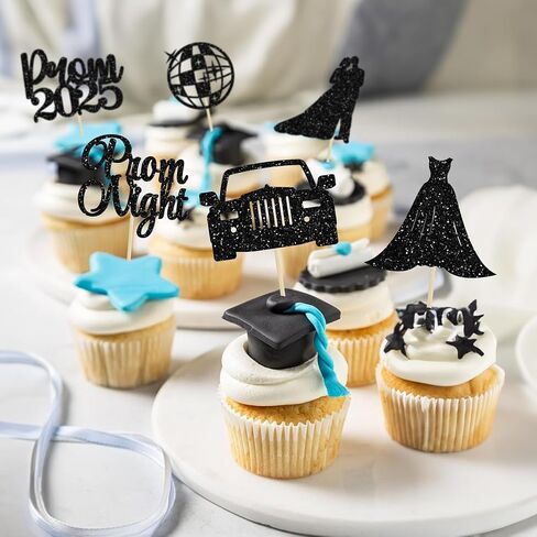 Ephlyn 24pcs 2025 Capcake Capcake Topcake Topbers Chocolate Decoration Mini Capuation Cap Decor in Saudi Arabia