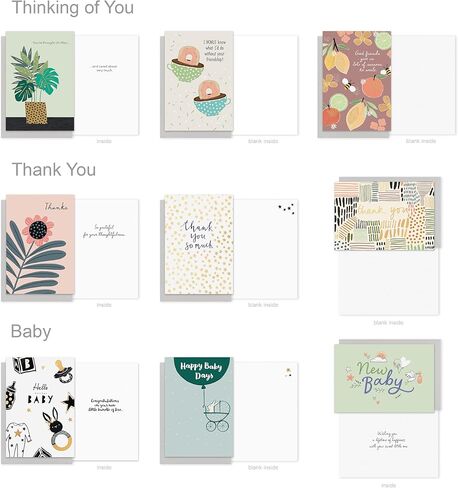 تحيات أمريكية جميع المناسبات المتشددة لبطاقة ديلوكس مع الأظرف وصندوق التخزين (60 مترًا) in Kuwait