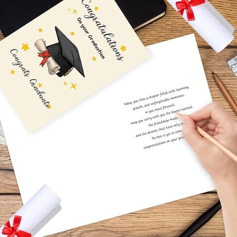 2025 Graduation Gifts Cards for Him Her，High School & College Graduation Gifts Card for Son Daughter，Congratulations Graduate Card for Boys Girls Family Friends in Kuwait