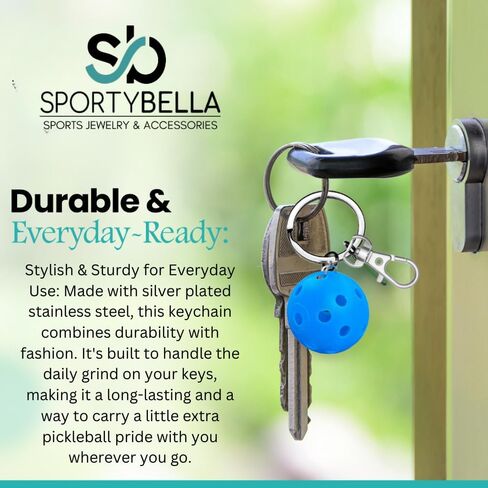 سلسلة مفاتيح Pickleball، هدية Pickleball، علامة حقيبة Pickleball - سحب، مجوهرات Pickleball، هدية لاعب Pickleball (برتقالي) in Kuwait