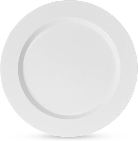 Munfix 100 Clear Plastic Plates Set, 50 Pcs 10 Inch Plastic Dinner Plates and 50 Pcs 7 Inch Plastic Dessert Plates, Elegant Fancy Heavy Duty Disposable Plates for Party, Wedding, Clear in Saudi Arabia