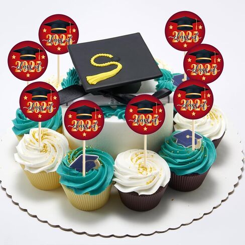 200 PCS 2 Inch Class of 2025 Graduation Stickers for Envelopes, Round Red Gold 2025 Graduation Stickers for Congrats Grad Party Envelope Seals Gift Greeting Cards Party Decorations in Saudi Arabia