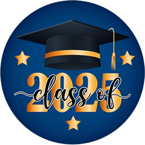 200 PCS 2 Inch Class of 2025 Graduation Stickers for Envelopes, Round Red Gold 2025 Graduation Stickers for Congrats Grad Party Envelope Seals Gift Greeting Cards Party Decorations in Saudi Arabia