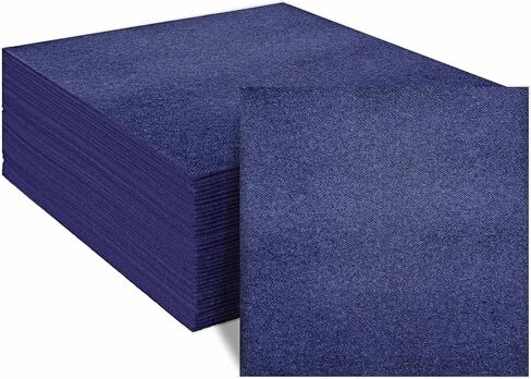 KMAKII Disposable Lunch Napkins Black Linen-Feel Paper Napkins Cloth Like Luncheon Napkins Dinner Napkin For Kitchen, Parties, Weddings, Dinners or Events 12 x 12 inches, 50 Count in Kuwait