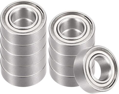 2PCS SMR104ZZ Ball Bearing- [4x10x4mm] محمي مزدوج لمحركات الطابعات مربيات التروس ، الفولاذ المقاوم للصدأ ، ABEC1 in Kuwait