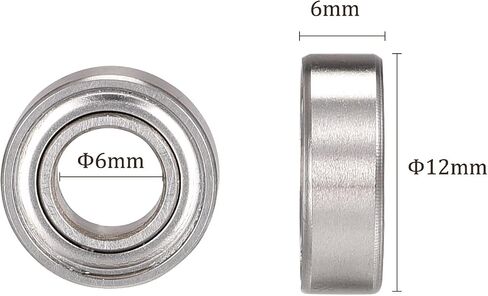 2pcs SMR104ZZ Ball Bearing-[4x10x4mm] Double Shielded for Printers Motors Gearboxes, Stainless Steel, ABEC1 in Kuwait