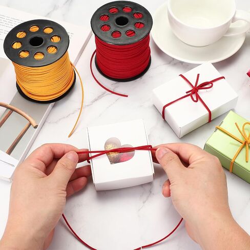 PATIKIL 50 Yards x 2.6mm Faux Suede Leather Cord, Leather Lace String for Bracelet Necklace Beading Making DIY Crafts, Grass Green in Saudi Arabia
