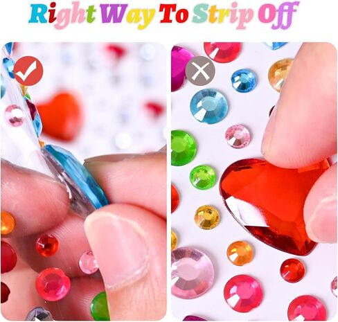 3900pcs ملصقات الأحجار الكريمة ، ملصقات راينستون لاصق ذاتي ، ملصقات جوهرة بلينج أكريليك للحرف اليدوية ، عصا على الأحجار الكريمة لمكياج GEMS أشكال متنوعة DIY in Kuwait