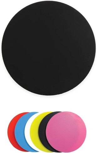 10 Pack Round Cake Boards 6 inch, 8 inch or 10 inch Multiple Colors, Reusable Corrugated Plastic (White, 10) in Kuwait