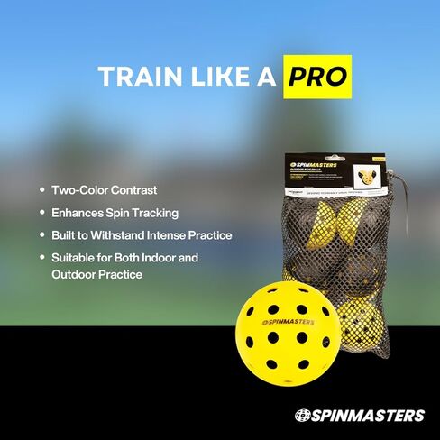Moment Pickleblasters | Mini Pickleball Practice Balls - Ideal for Indoor and Outdoor Training, Includes 12 Lightweight Mini-Training Balls in Saudi Arabia