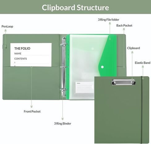 SKYDUE Document Organizer Folio, Important Document Organizer, File Folder Organizer for Important Paper, Emergency/Certificate/Birth Document Binder Organizer, fit for Home, Office and School in Kuwait