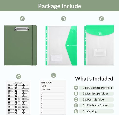 SKYDUE Document Organizer Folio, Important Document Organizer, File Folder Organizer for Important Paper, Emergency/Certificate/Birth Document Binder Organizer, fit for Home, Office and School in Kuwait