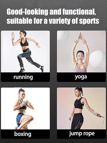 Black Wrist Ankle Weights for Women Men, 2pcs Adjustable Silicone Arm Weights Bracelet for Running Pilates, Walking, Yoga, Workout, Gym（1LB Each） in Saudi Arabia