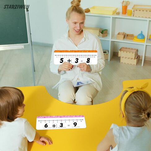 35 حزم بطاقات لوحات الجافة المحو الجافة ، لوحية مزدوجة القابلة للكتابة ويمكن محوها 0-10 على جانب واحد و 0-20 على اللوحة البيضاء الرياضيات الجانبية الأخرى للأطفال والطلاب والفصول الدراسية والمنزل (Pink & Oran) in Kuwait