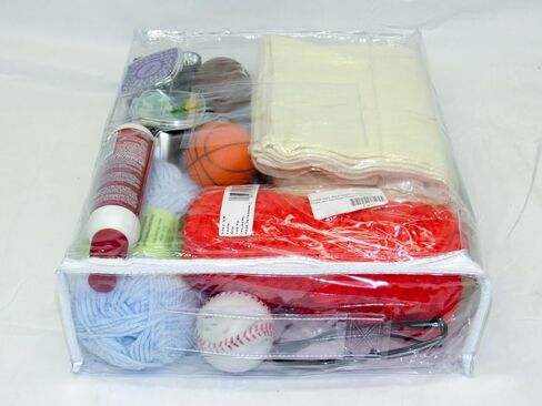 5-Pack Heavy Duty Vinyl Zippered (Clear) Storage Bags (12" x 15" x 4") (3.1 Gallon) in Saudi Arabia