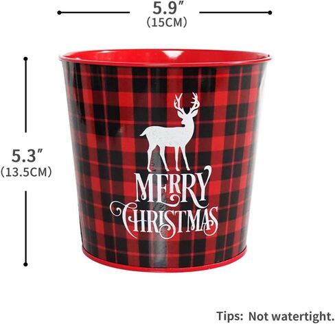 Putuo Decor Easter Theme Metal Buckets, 6 Pieces Easter Decorations Round Garden Planter Pots, Galvanized Small Bucket Pails for Party Home Table Centerpieces Storage Decor in Kuwait