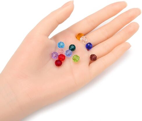 2 Sets Adabele Birthstone Loose Beads 8mm Austrian Round Crystal (24pcs) for Earrings Bracelet Necklace Jewelry Craft Making BB3 in Saudi Arabia