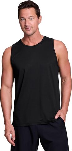 RBX Active Men's Lightweight Quick Dry Performance Sleeveless Muscle Tee in Saudi Arabia