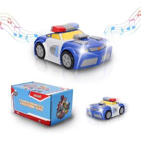 لعبة Yolopark Transformer Toys Optimus Prime Toy Car ， 4.72 بوصة لا توجد محولات تحويل سيارات الروبوتات ، وهدايا السيارات التي تعمل بالاحتكاك للأولاد والبنات العمر 3 4 5 6 7 8 سنة 0LD