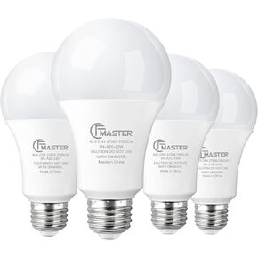 A21 LED Light Bulb, 150W Equivalent Light Bulbs, 19W 5000K Daylight, 2300 Lumens, Non-Dimmable LED Bulb, E26 Standard Base for Indoor and Outdoor, Energy Efficient ETL Listed, 6-Pack