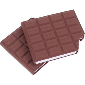2pcs دفتر شوكولاتة واقعية ، وسادة شوكولاتة معطرة منصات مذكرات مذكرات فريدة