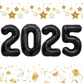2025 البالونات ، 40 بوصة 2025 بالونات ، 2025 بالونات ذهبية ، والبالونات تخرج كبيرة من رقائق التخرج من فئة ديكورات التخرج من 2025 ، عيد ميلاد ، ديكورات حفل الذكرى الداخلية للمكاتب المنزلية