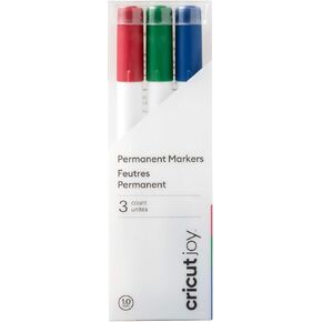 علامات CRICUT JOY ™ الدائمة 1.0 مم ، أحمر/أخضر/أزرق (3 CT)