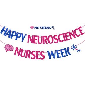 Fozee Neuroscience ممرضات الممرضات لافتة الأسبوع ، ديكور أسبوعيات الممرضات العصبية ، ديكورات الممرضات في علم الأعصاب ، زخارف حفلات الأسبوع ، لافتة عصبية RN قبل المترو