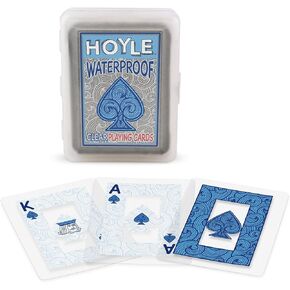 Hoyle Waterproof Clear Playing Cards (4- Pack)