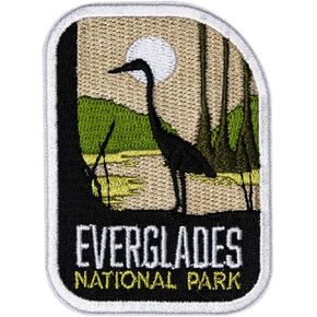 PABABOND HEART EVERGLADES National Park Patch - Everglades Souvenir - الحديد على شارة السفر