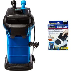 Penn-Plax Cascade CCF3UL Canister Filter for Aquariums with Spong Replacement, 1 Pack