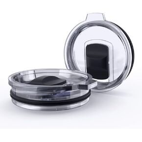30 Tumbler Lid Replacement for Yeti 30/32 oz Tumbler, 14 oz Mug and 35 oz Straw Mug, Travel Spill Proof Cup Lids with Magnetic Slider, BPA Free (2 Pack)