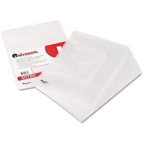 Universal: Deluxe Locking Project File W/CD -ROM حامل ، 9 × 12 ، بولي ، Clear ، 25/PK -: - تباع كحزمتين - 25 -/ - إجمالي 50 لكل منهما