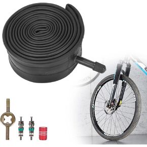 RUTU 24/26 Inch Bike Tubes,24/26x1.75/2.125 Inner Tube with 32mm Schrader Valve and Installation Accessorie - Compatible with 24/26x2.125 24/26x1.95 Bike Tube - Premium Heavy Butyl Inner Tube in Kuwait