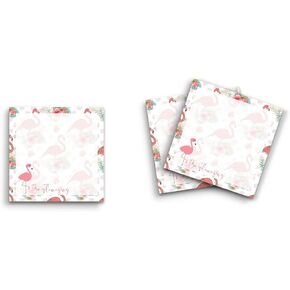Butler in the Home Sticky Notes 3 Pack 3 "X3" 50 ورقة عدد الصفائح لكل وسادة ، يكون Flamazing Flamingo الوردي
