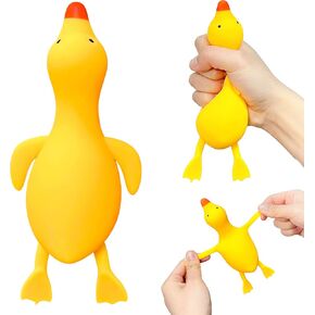 لعبة Duck Dough Call Toys 1 حزمة - كرات الإجهاد اسفنجي للأطفال والبالغين - ألعاب كرة الضغط الإسفنجية ، كرة سحق الحيوانات الناعمة ، مثالية لتخفيف القلق ، وتحسين التركيز ، والاسترخاء