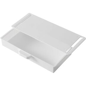 Under Desk Storage Drawer, Under Desk Mounted Sliding Pull Out Drawer Table Drawer for Office Home School(White), CB45F5FK8DLJLU700T149J0UEASBB