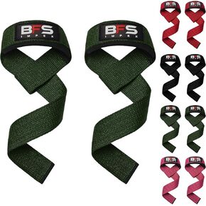 Lifting Straps for Weightlifting, Weightlifting Cotton Straps with Neoprene Padding for Men women Gym Wrist Straps for Bodybuilding powerlifting, Strength Training and Deadlifting