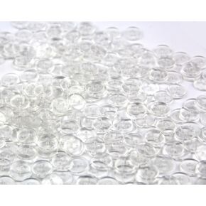 One Pack of 400 Clear Delicate Plastic Round Buttons 2 Holes,Approx:12mm,Hole size:1mm Thickness:2mm