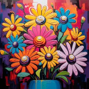 Lcozx Diamond Art Painting ، مجموعات الطلاء الفنية DIY Diy Diamond للبالغين ، وطلاء الأزهار الفنية بأرقام للبالغين ، والترفيه المنزلي ، وتزيين الجدران ، والماس الدائري ، ومقاييس الأنماط 12x12 بوصة ، رقم 22