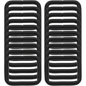 Bikicoco Metal Rectangle Ring Buckles Square Square حزام حزام حزام للحزام لمحفظة كيس غير ملحوم 1 × 3/4 بوصة