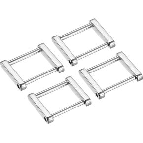 uxcell Rectangle Screw Ring Buckle, Rectangle Screw in Buckles Strap Connector Bag Loop for Purses Making