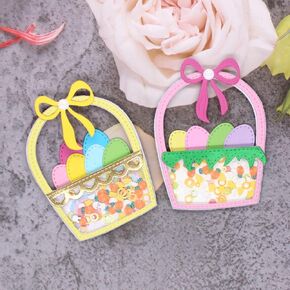 Kscraft Easter Basket Shaker تقطيع المعادن يموت الإستنسل ل DIY Scrapbooking/Photo ألبوم الزخرفة البطاقات الورقية DIY