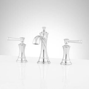 Signature Hardware 447873 Beasley 1.2 GPM Widespread Bathroom Faucet with Pop-Up Drain Assembly